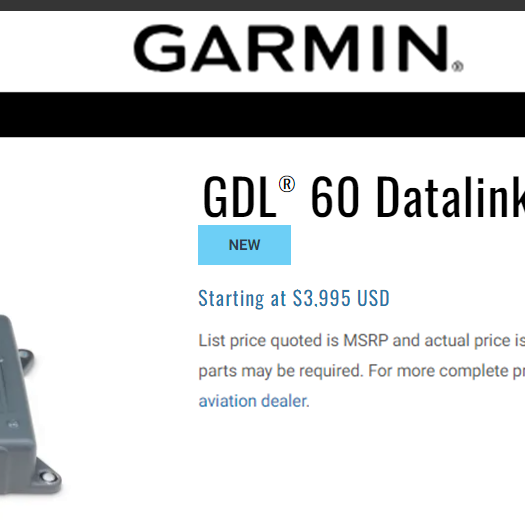 Garmin GDL 60 Datalink: Revolutionizing Aviation Connectivity