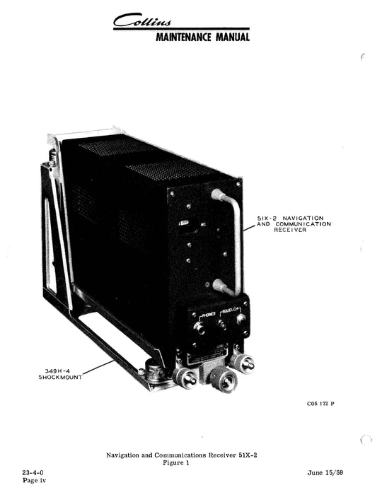 Collins 51X-2 VHF Navigation and Communications Receiver Maintenance Manual (523-0022004-201114)