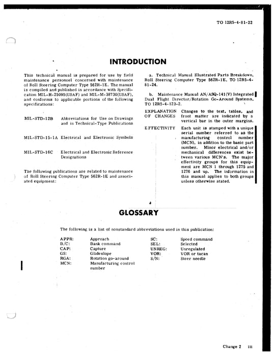 Collins 562R-1E Roll Computer 1969 Field Maintenance Instructions with Overhaul Manual (12RS-4-81-22)
