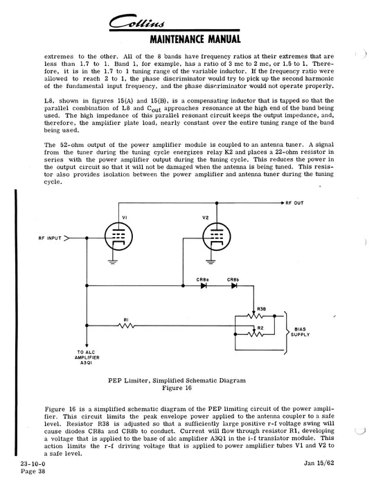 Collins Airborne SSB Transceiver 618T 1961 Maintenance Manual (520-5970004-101)