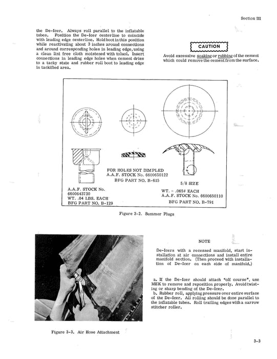 B.F. Goodrich High-Pressure Pneumatic De-Icer Maintenance Manual (61-128-A)