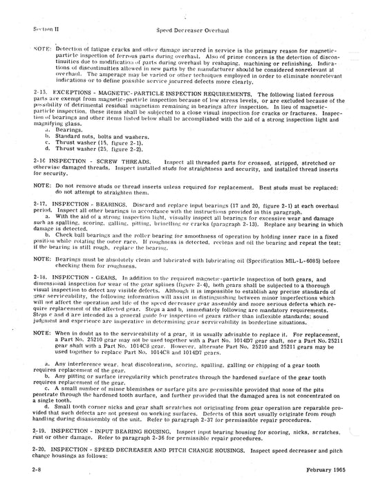 Hiller UH-12E, UH-12L Tail Rotor Speed Decreaser Gear Assembly 1981 Overhaul Manual (Part Nos. 25200, 25200-3, 25200-5, 25300)