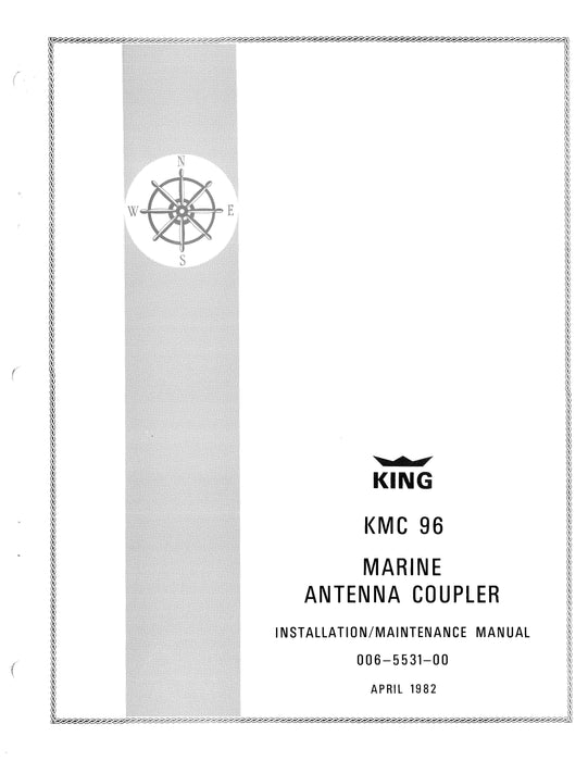 King KMC 96 Marine Antenna Coupler Installation-Maintenance Manual (006-5531-00)
