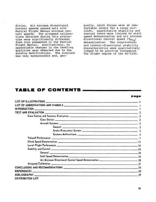 Fairchild AC-119G Aircraft Limited Performance and Stability and Control Tests (FTC-TR-69-4)
