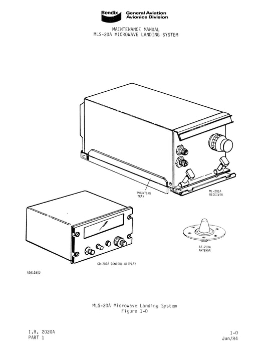 Bendix MLS-20A Microwave Landing System Maintenance Manual (I.B.2020A)
