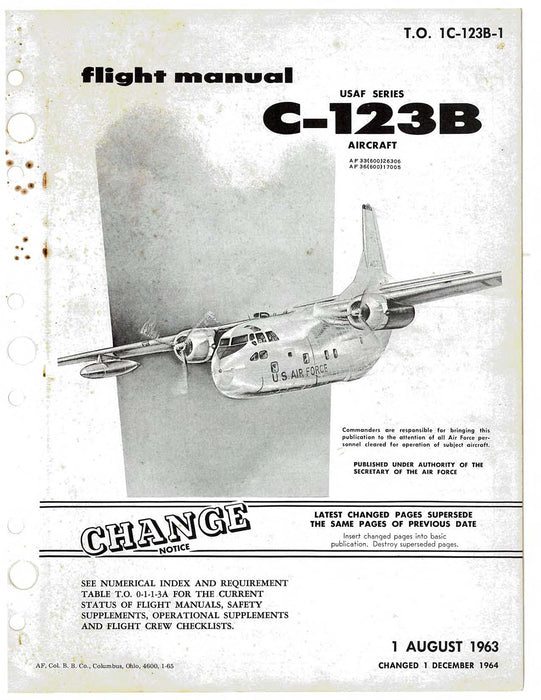 Fairchild C-123B 1963 Flight Manual (1C-123B-1)