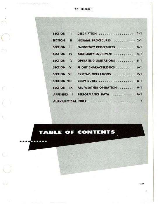 Fairchild C-123B 1963 Flight Manual (1C-123B-1)