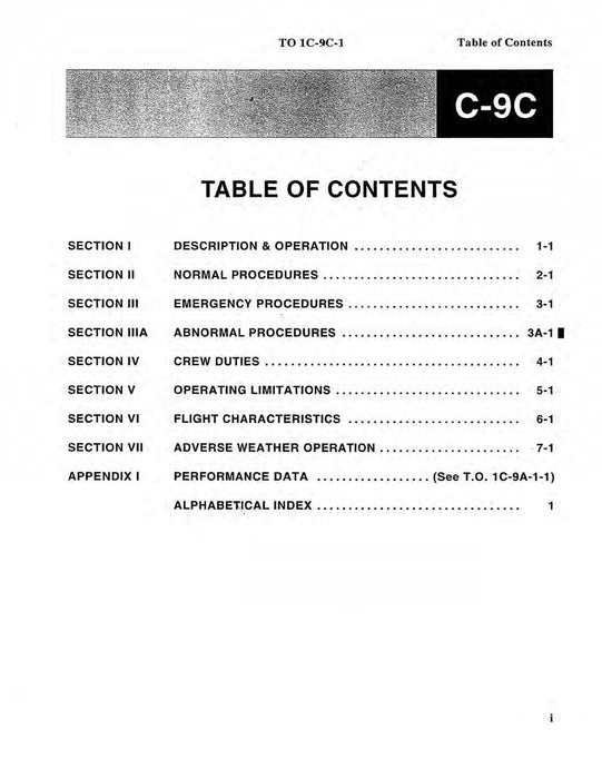 McDonnell Douglas C-9C Flight Manual (1C-9C-1)