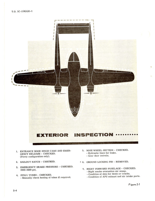Fairchild AC-119G Partial Flight Manual 1969 (1C-119(A)G-1)