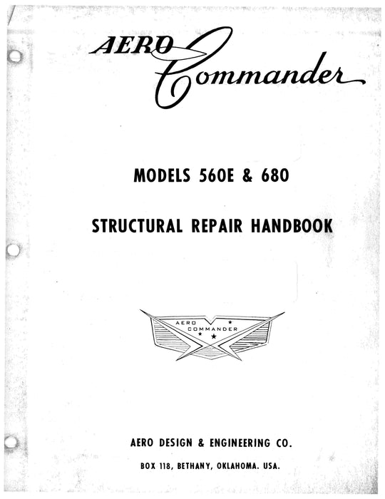 Aero Commander 560E & 680 Structural Repair Handbook