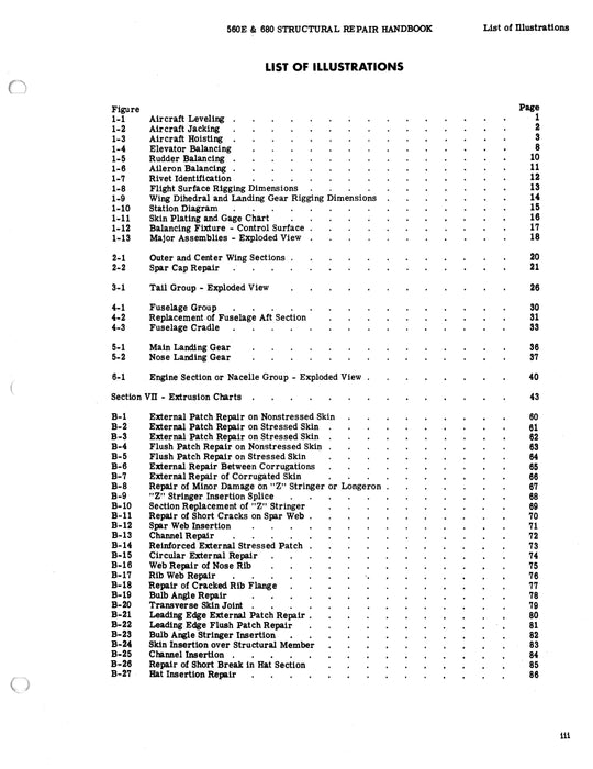 Aero Commander 560E & 680 Structural Repair Handbook