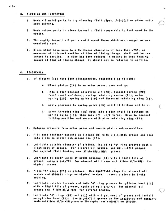 Goodyear Wheels and Brakes for DC-6 Airplanes Operation and Service Manual AP-54