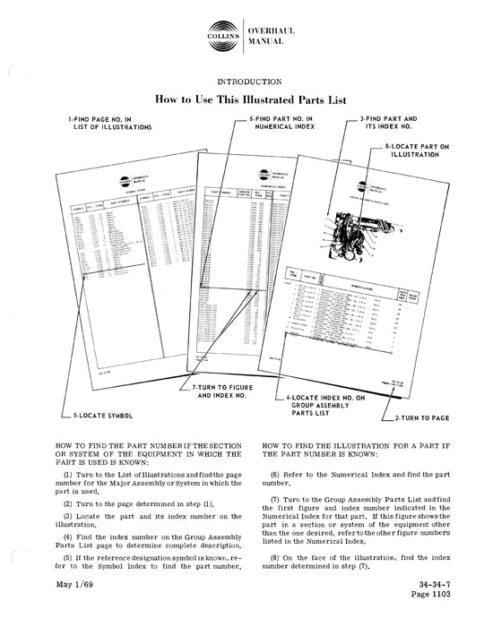Collins DF-203 ADF System RF Cables Overhaul Manual 523-0755504-601113