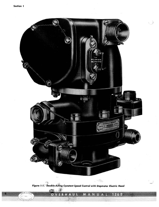 Hamilton Standard Double-Acting Governors Overhaul Manual #126B