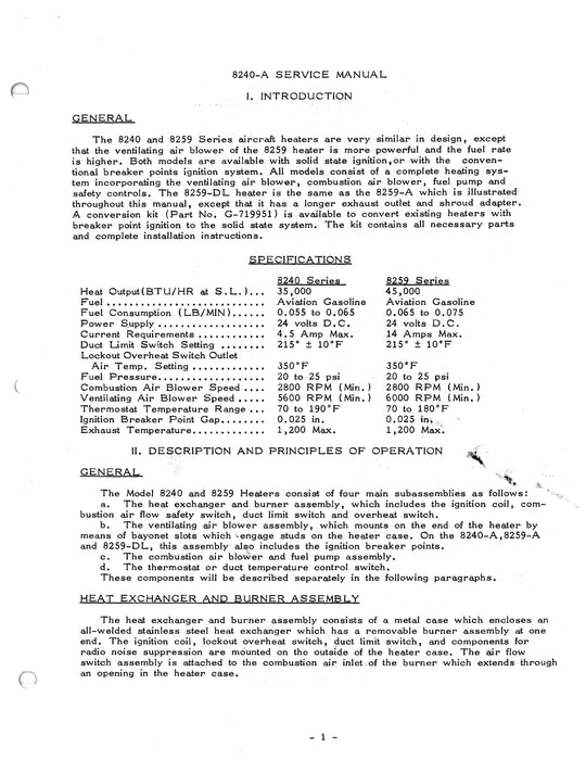Stewart-Warner South Wind Heater 8253-B, Blower G-716307 Service Manual