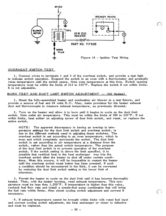 Stewart-Warner South Wind Heater 8253-B, Blower G-716307 Service Manual