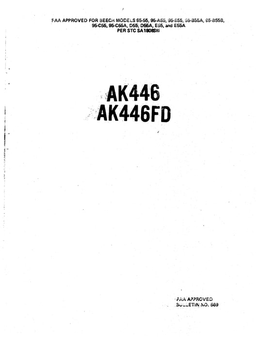 Edo-Aire Mitchell AK446, AK446FD Century IV Flight Director Bulletin No. 569 Installation Manual