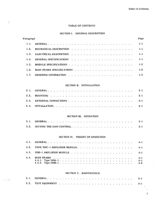 Collins 346A-1/346B-1 Aircraft Interphone & Isolation Amplifier Instruction Book 520-5370-00