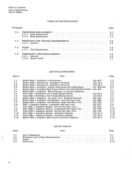 Collins 346A-1/346B-1 Aircraft Interphone & Isolation Amplifier Instruction Book 520-5370-00