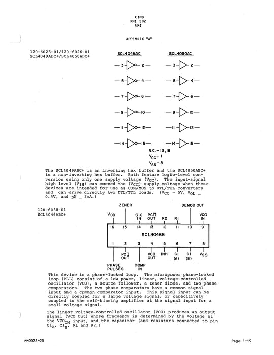 King KNI-582 Radio Magnetic Indicator Maintenance, Overhaul, Installation Manual