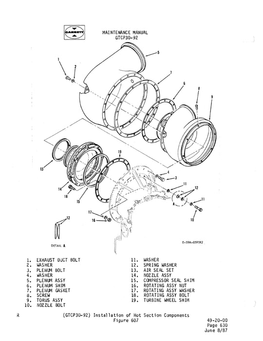 Garrett GTCP30-90, -92C Maintenance Manual 49-20-25