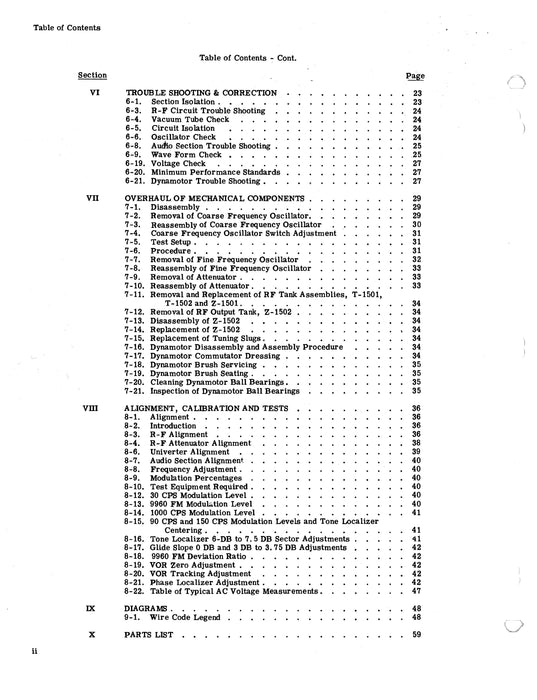 Collins 479T-2 Signal Generator Instruction Book 520 9827 00