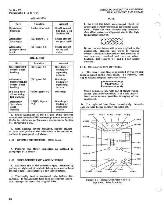 Collins 479T-2 Signal Generator Instruction Book 520 9827 00