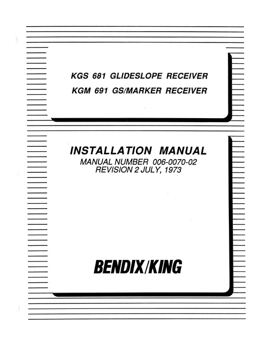 Bendix King KGS 681, KGM 691 Maintenance/Installation Manual 006-5070-01