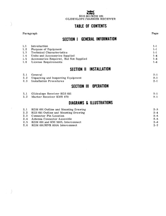 Bendix King KGS 681, KGM 691 Maintenance/Installation Manual 006-5070-01