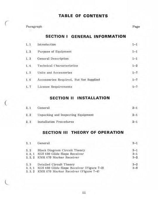 Bendix King KMR 670, KGS 680, KGM 690 Maintenance/Installation Manual 006-5003-06