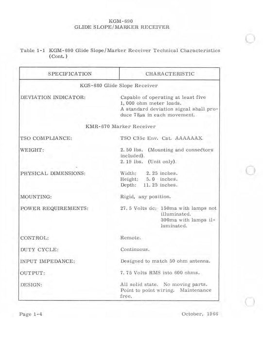 Bendix King KMR 670, KGS 680, KGM 690 Maintenance/Installation Manual 006-5003-06
