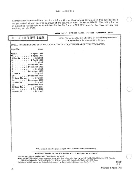 Cessna USAF TL-19D, L-19E, TL-19E Structural Repair Instructions (1-1L-19(T)D-3)