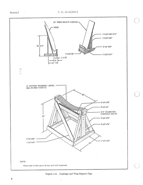 Cessna USAF TL-19D, L-19E, TL-19E Structural Repair Instructions (1-1L-19(T)D-3)