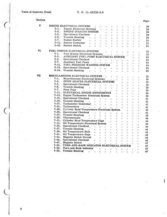 Cessna TL-19D Series 1958 Maintenance Instructions Electrical Systems (1L-19(T)D-2-6)