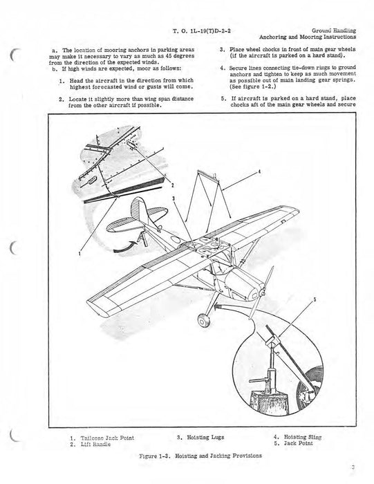 Cessna TL-19D Series 1956 Maintenance Instructions Ground Handling, Servicing, and Airframe   (1L-19(T)D-2-2)