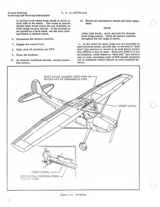 Cessna TL-19D Series 1956 Maintenance Instructions Ground Handling, Servicing, and Airframe   (1L-19(T)D-2-2)