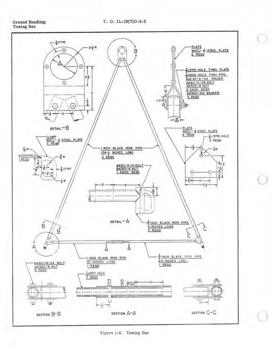 Cessna TL-19D Series 1956 Maintenance Instructions Ground Handling, Servicing, and Airframe   (1L-19(T)D-2-2)