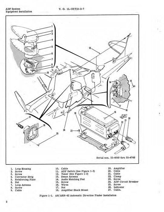 Cessna TL-19D Series 1957 Maintenance Manual Radio Communication and Navigation Systems(1L-19(T)D-2-7)