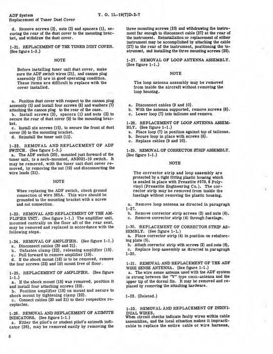Cessna TL-19D Series 1957 Maintenance Manual Radio Communication and Navigation Systems(1L-19(T)D-2-7)