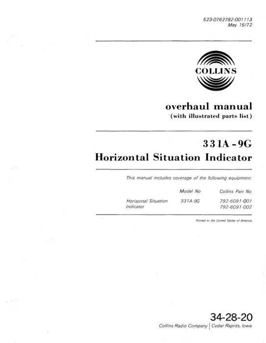 Collins 331H-1 1963 Overhaul Manual (523-0756511-001)