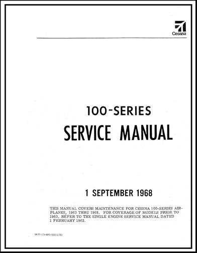 Cessna 100 Series 1963-68 Maintenance Manual