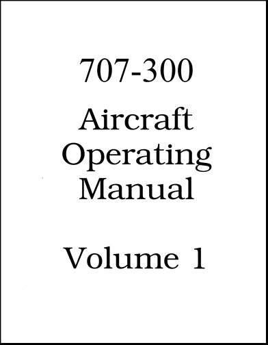 Pan Am Pan Am 707 1976 Operating & Training Manual (Pan Am)