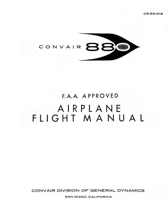 Convair 880 Convair 1964 Flight Manual