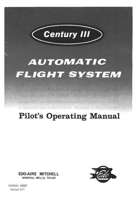 Edo-Aire Century III Automatic Flight System Pilot's Operating Manual (68S25)