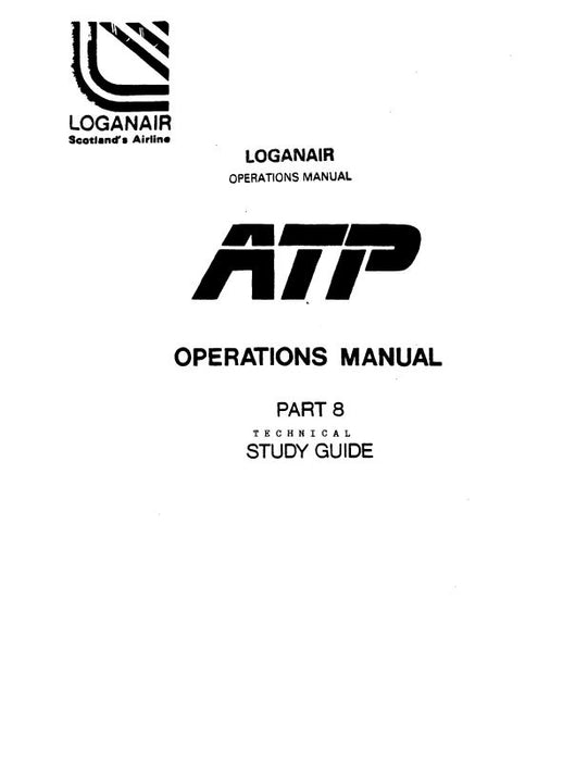British Aerospace ATP Turbo Prop Operations Manual Technical Study Guide and Operations Manual (BAATP-OPS-C)
