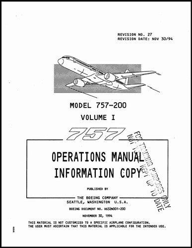 Boeing 757-200 Boeing Operations and Training Manual (BO757-0P-C)