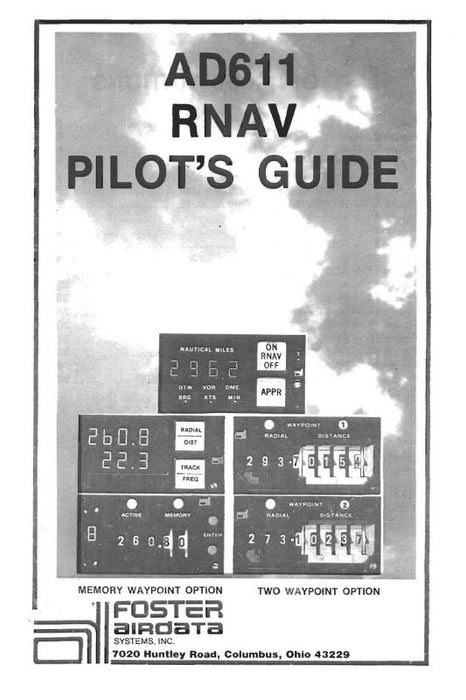 Foster AD611 RNAV 1977 Pilot's Guide (002A0096A)