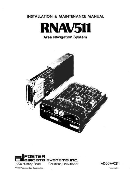 Foster RNAV 511 Area Navigation Sys Maintenance & Installation (AD009A0211)