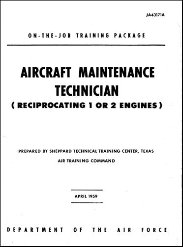 US Government A-C Maintenance Technician On-The-Job Training Package (JA43171A)