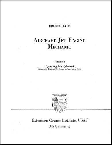 US Government Aircraft Jet Engine Mechanic Operating Principles (4312)